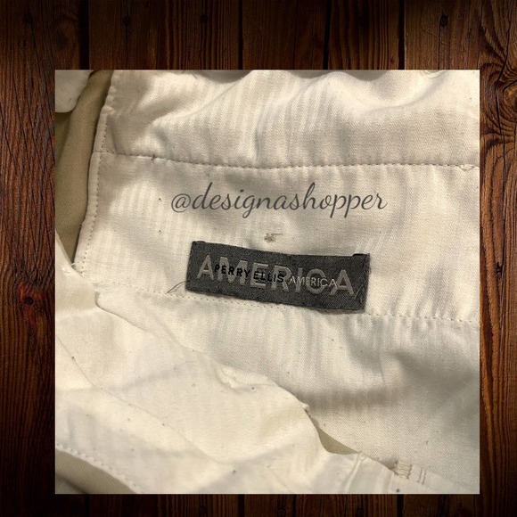 Perry Ellis America MENS Khaki Pants 36 x 32 - Picture 3 of 4